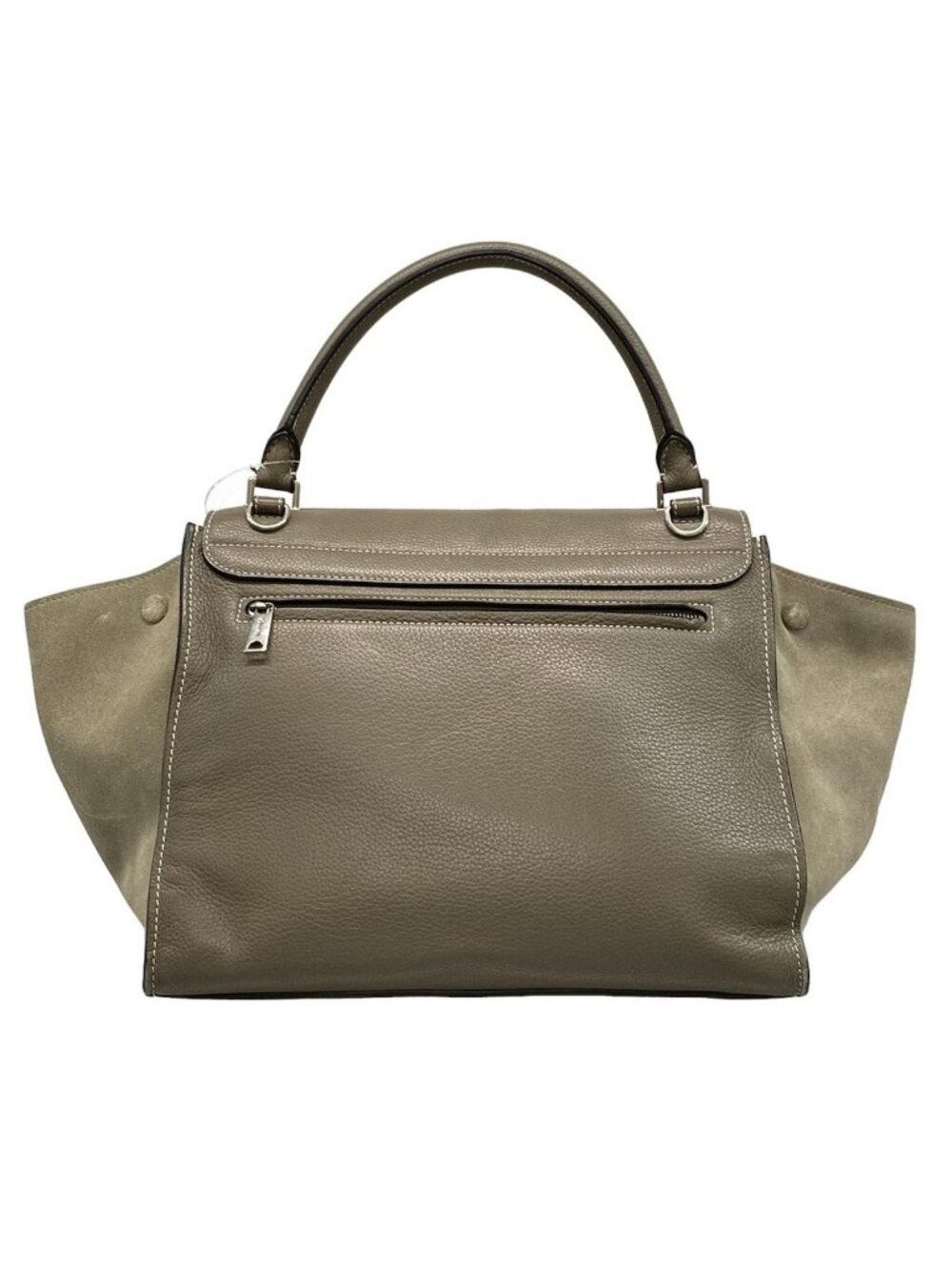 Celine Handbag Trapeze Gray Leather - Picture 3 of 15